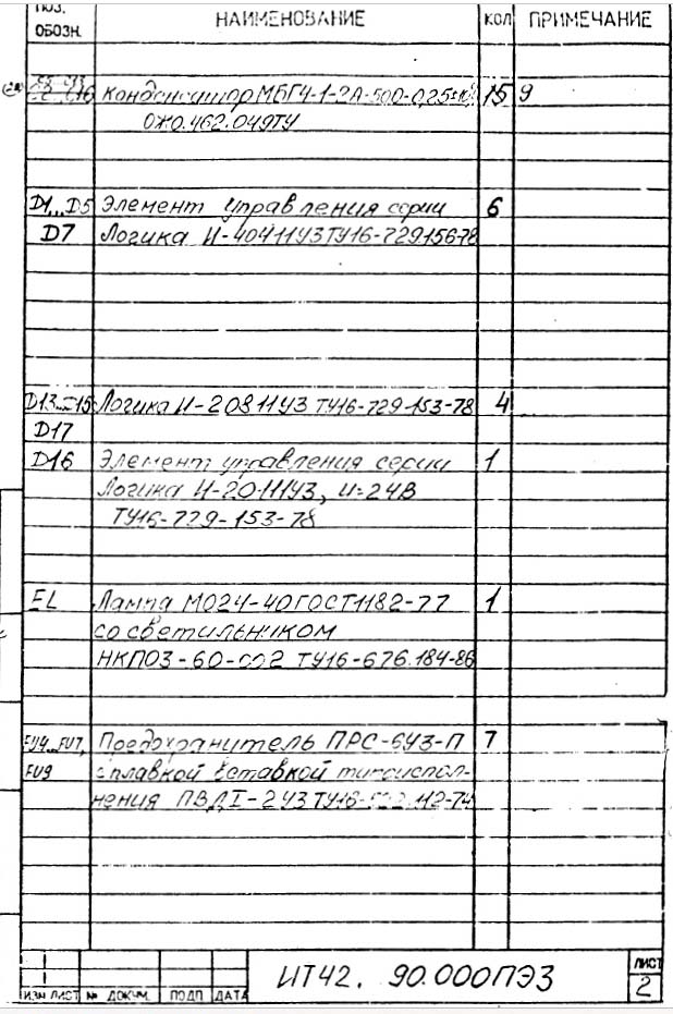 Список елементів токарного верстата ИТ-42 Список елементів токарного верстата ИТ-42